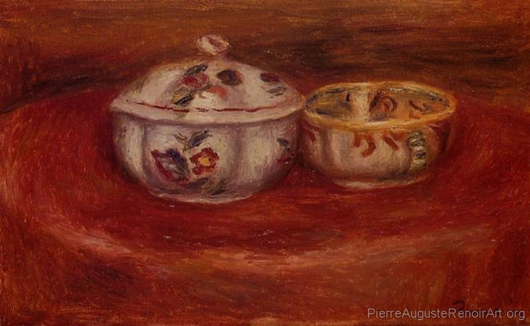 Sugar Bowl and Earthenware Bowl